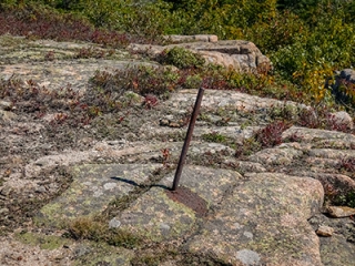 Nearby we found another iron rod with an unknown purpose.