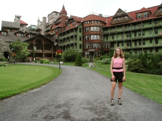Zhanna at the Mohonk Mountain (Guest) House.