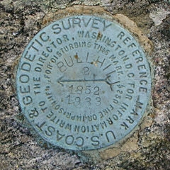 BULL HILL RESET RM 2, one of the intact reference marks.