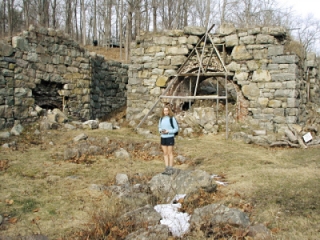 These furnaces at Long Pond Ironworks were constructed in the mid-1800s.  They were used to produce iron for the Union Army's gun barrels during the Civil War.