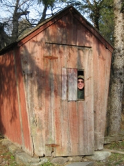 This isn't really an outhouse, but when you've gotta go, you've gotta go!