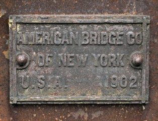 Bridge plaque from 1902