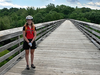 The trestle was awesomely long (and high)!