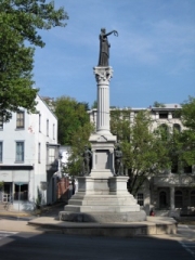 NGS Bench Mark Disk POTTSVILLE is set into the base of this Civil War monument.