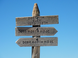 Dorr Mountain summit post