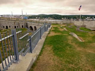 Fort Knox, Terreplein (Upper Gun Batteries), Scene