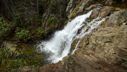 Hawk Falls, a 25-foot cascade