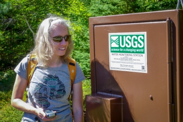 USGS water monitoring station