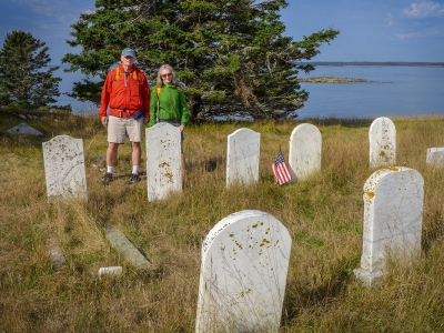 Island settlers' graves