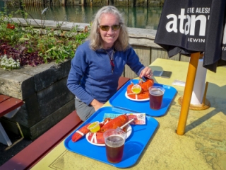Lunch at Beal's Lobster Pier, Southwest Harbor
