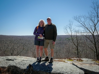 Zhanna and Rich at the overlook