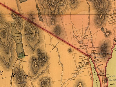 Map of Mount Desert Island, 1887