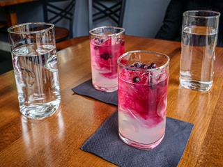 Blueberry lemonade vodka cocktails