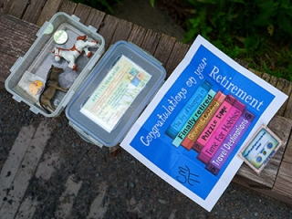 The contents of this cache at the time of our visit.