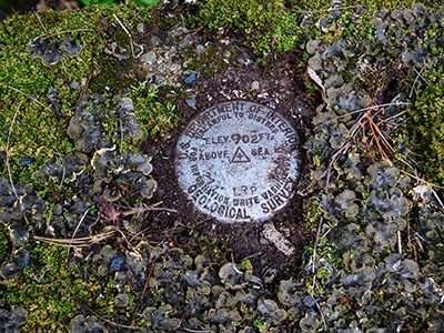Nearby USGS benchmark 211 LRP.