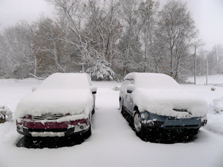Nor'easter dumping record amounts of snow, October 29.