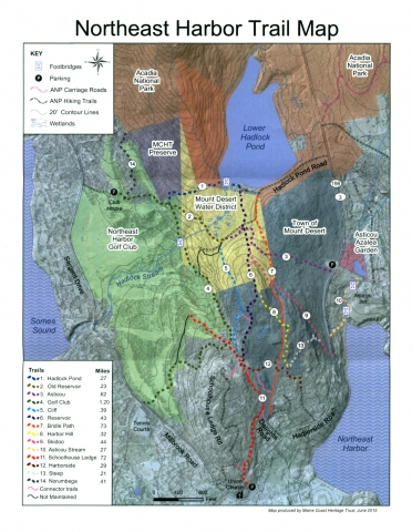 Northeast Harbor Trail Map