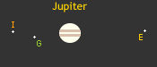 Jupiter and 3 moons